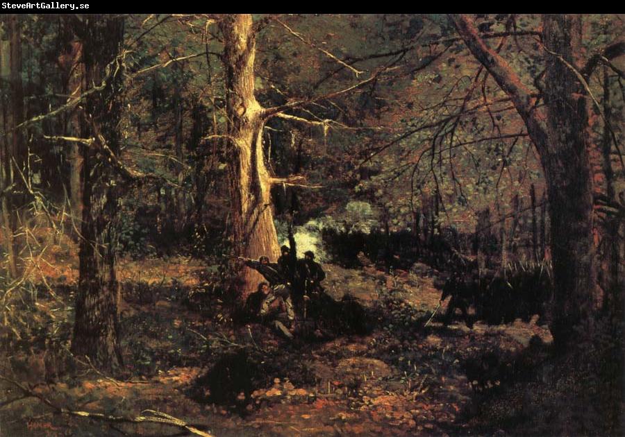 Winslow Homer A Skirmish in the Wilderness